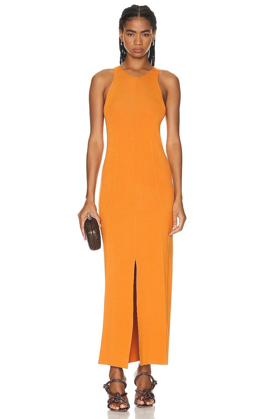 Image 1 of Nanushka Elia Maxi Dress in Orange