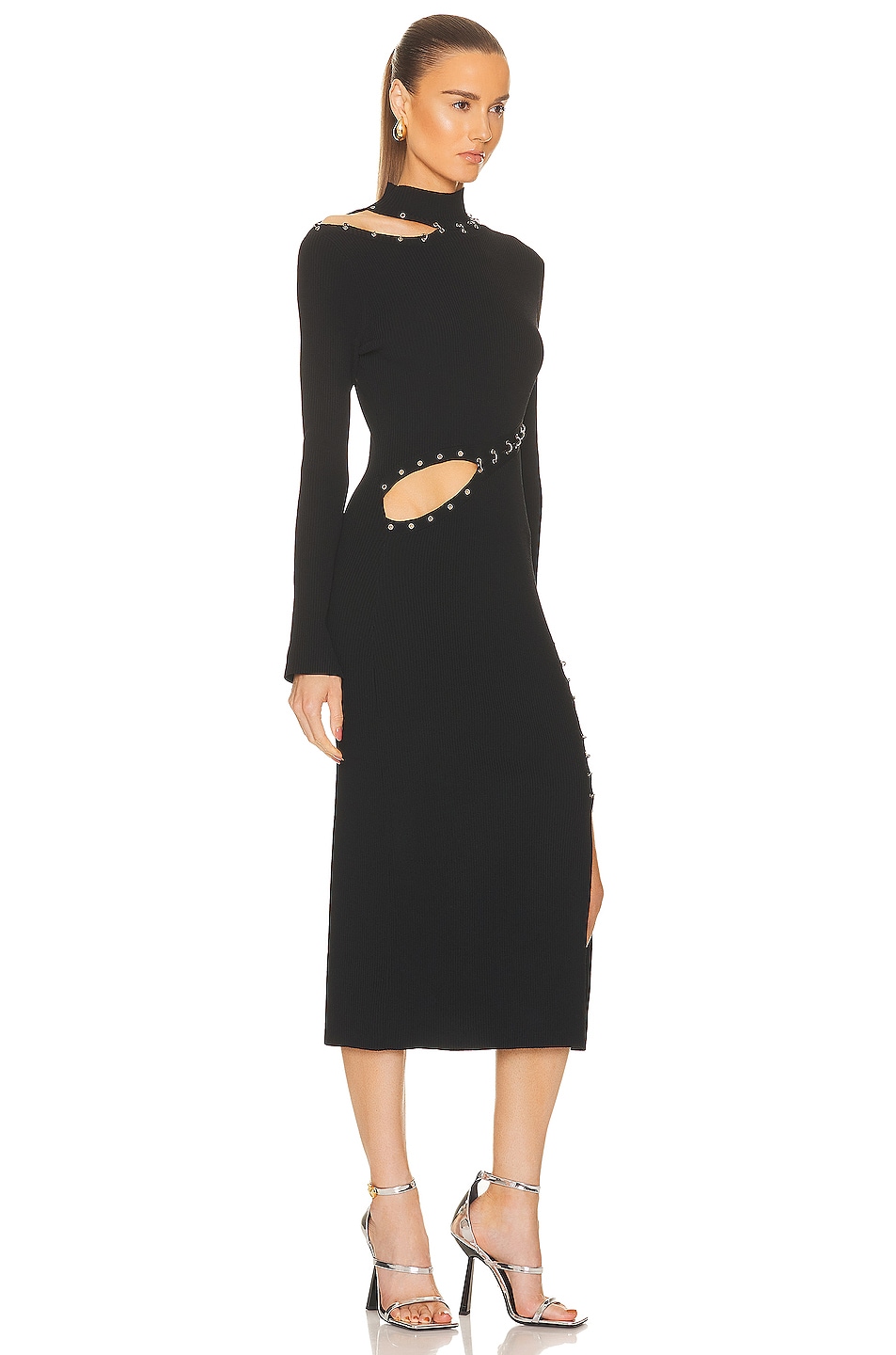 NICHOLAS Saba Midi Dress in Black | FWRD