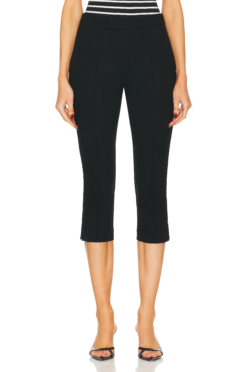 Image 1 of NICHOLAS Imogen Pedal Pusher Pant in Solid Black