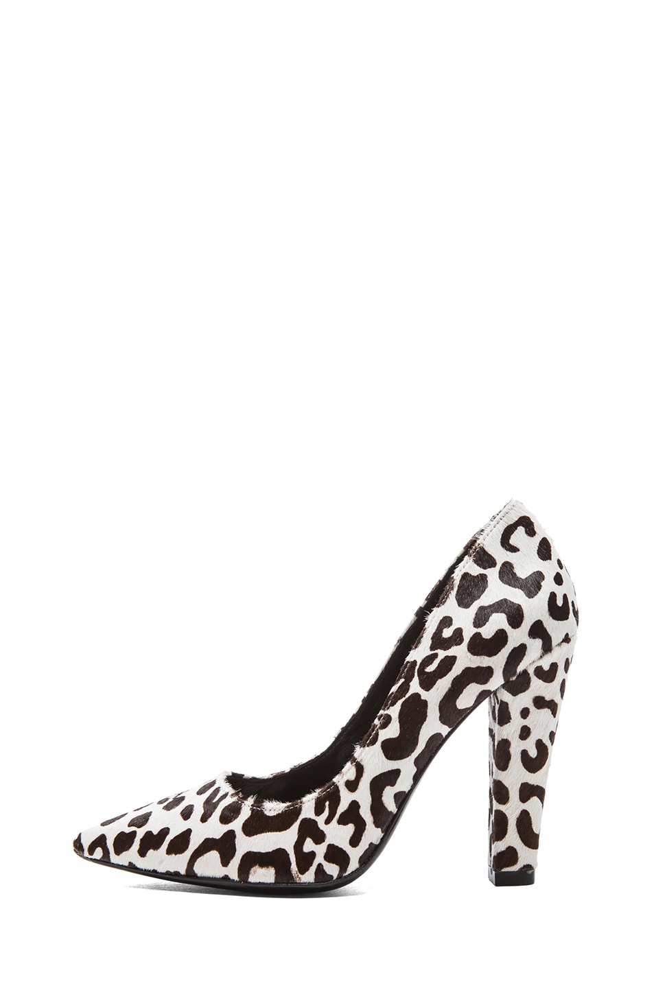 Image 1 of NICHOLAS Darcy Leopard Heels in Black & White