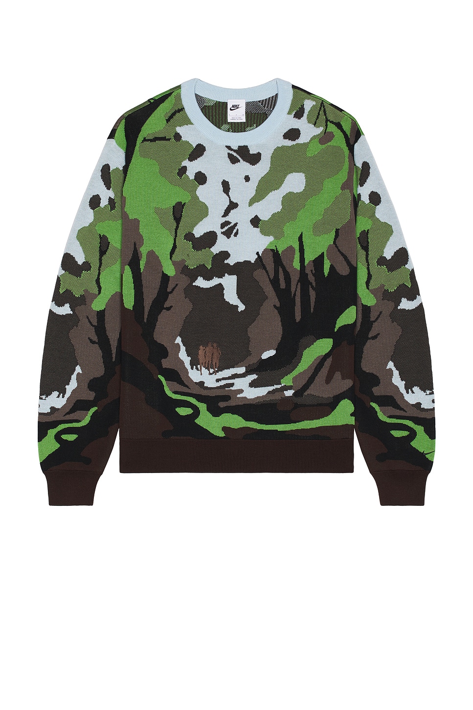 Image 1 of Nike Wilderness Sweater in Celestine Blue & Chlorophyll