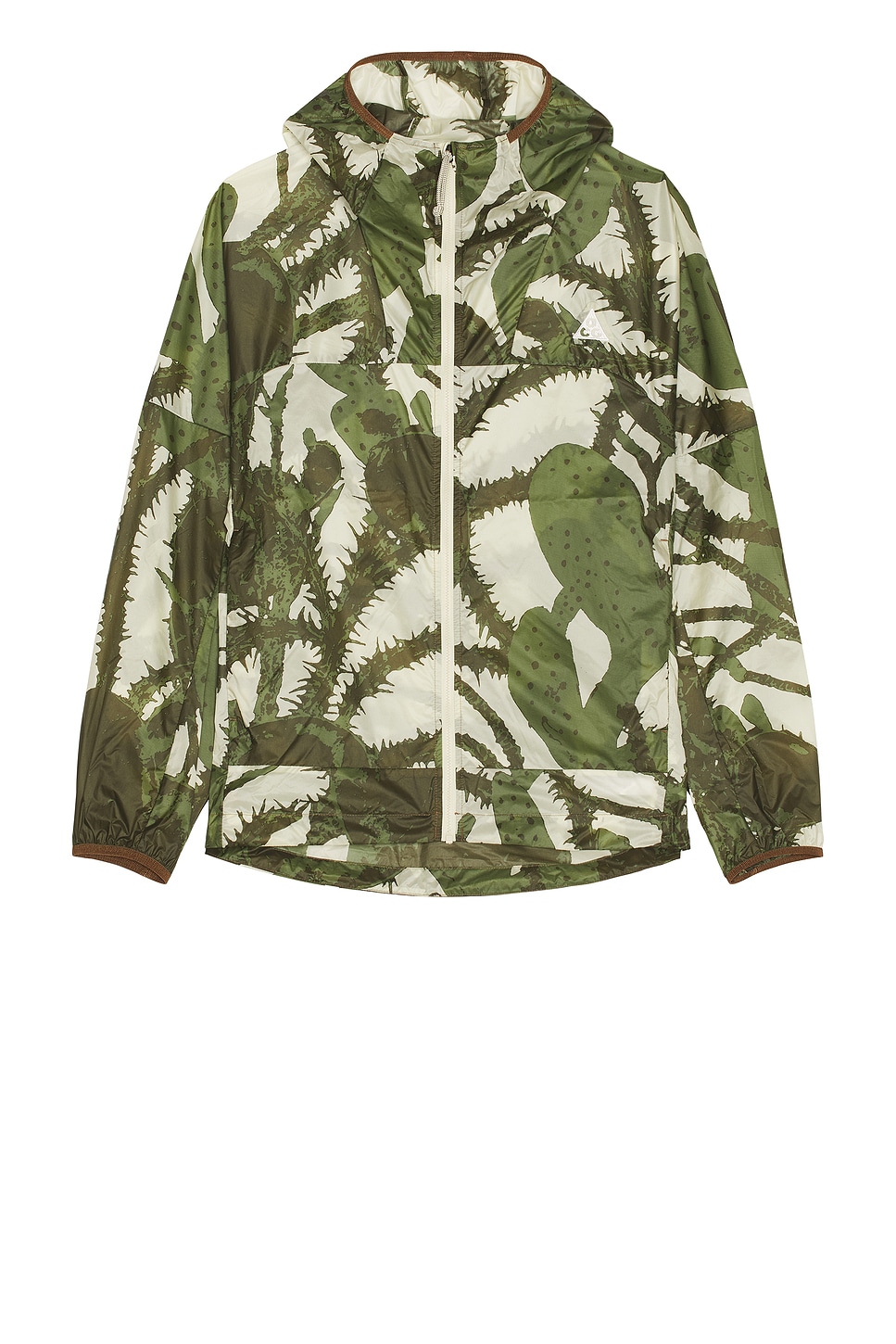 Image 1 of Nike Acg Windproof Cindercone Jacket in Light Khaki, Mosswood Brown, & Summit White