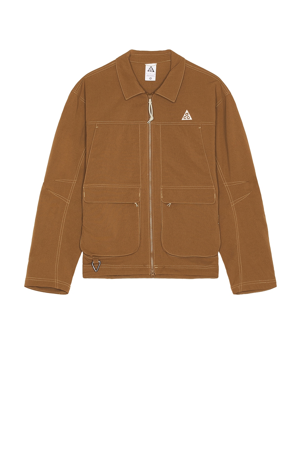 Image 1 of Nike Acg Uv Smith Summit Jacket in Mosswood Brown, Light Khaki, & Summit White