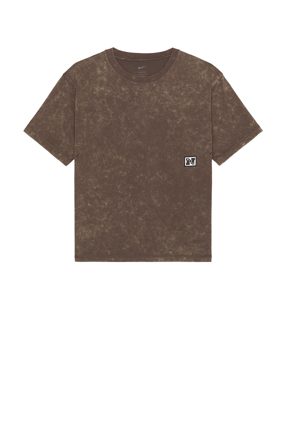Image 1 of Nike Heritage Shot Sleeve Top in Baroque Brown