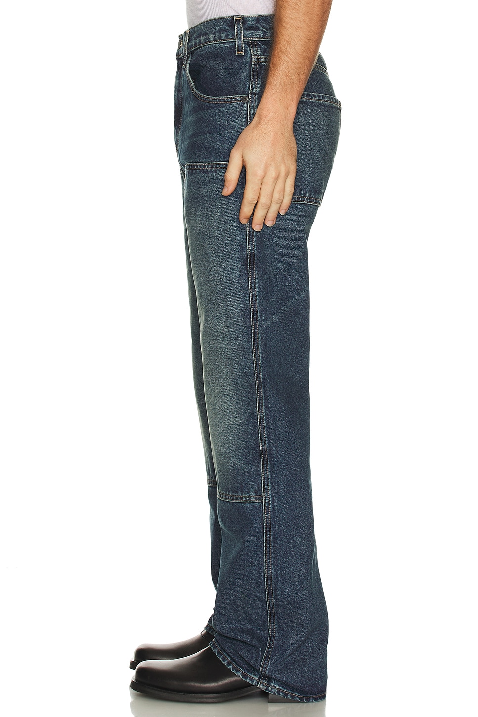 Image 1 of NILI LOTAN Matteo Welder Jeans in Simon Wash