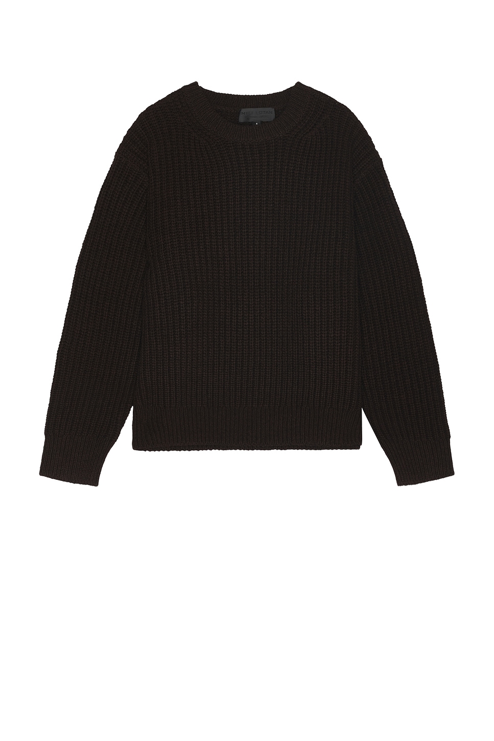 Image 1 of NILI LOTAN Tyler Sweater in Dark Brown