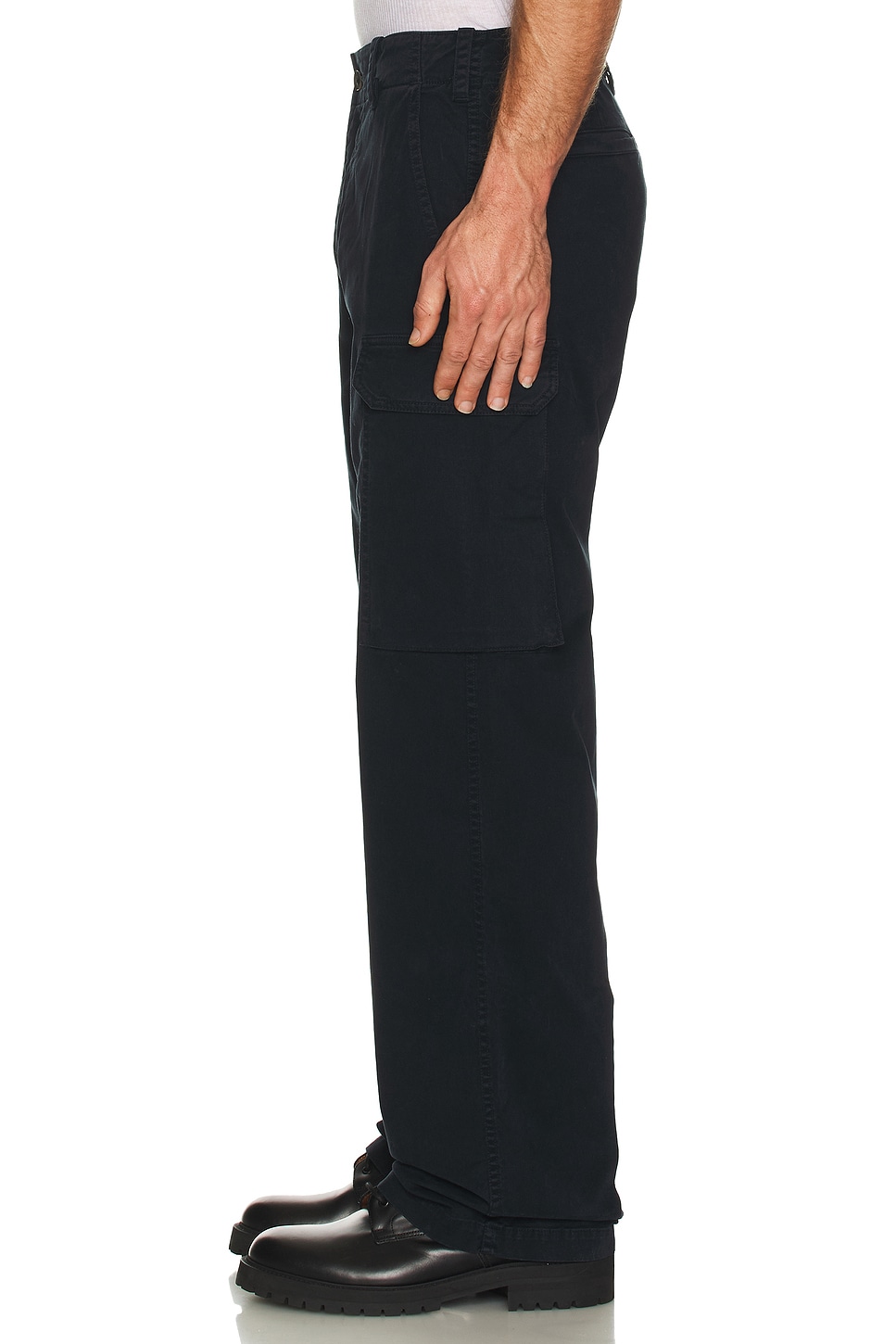 Image 1 of NILI LOTAN Friedman Cargo Pants in Midnight