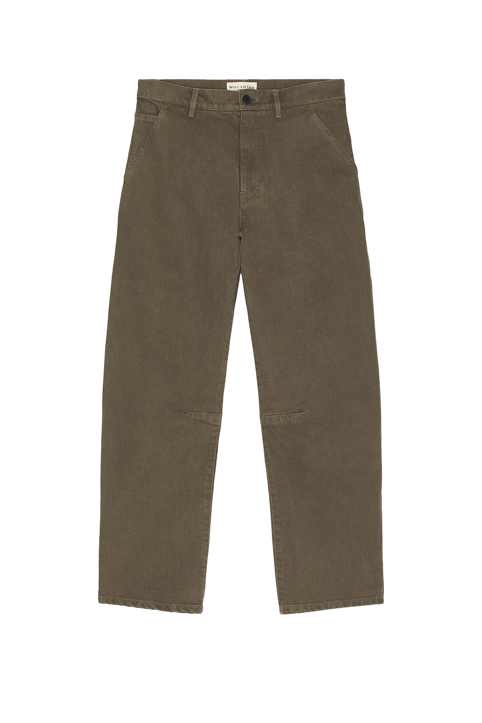 Nili Lotan Carpenter Cropped Straight-leg Cotton-blend Corduroy Trousers In Brown