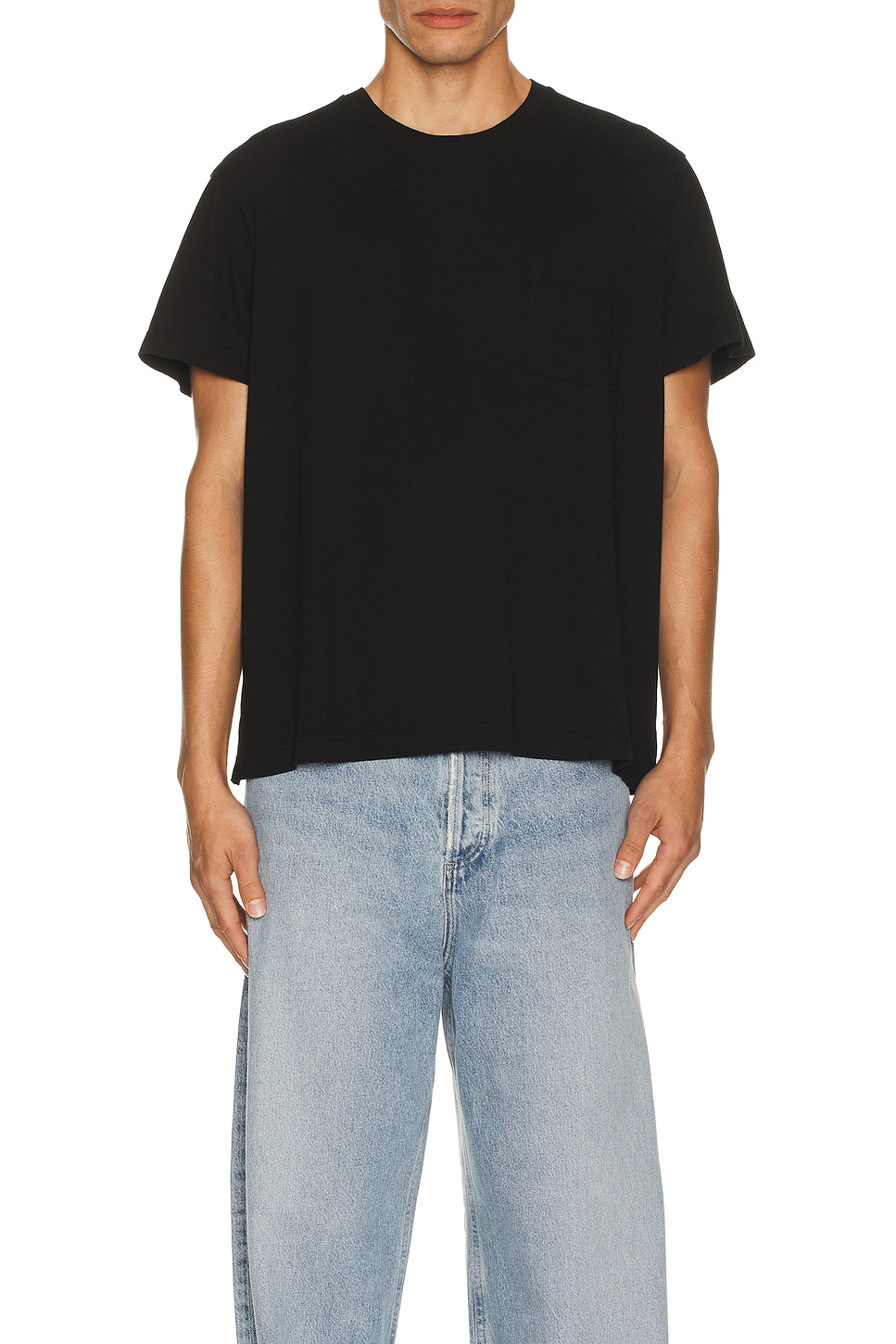 Image 1 of NILI LOTAN Brandon Tee in Jet Black