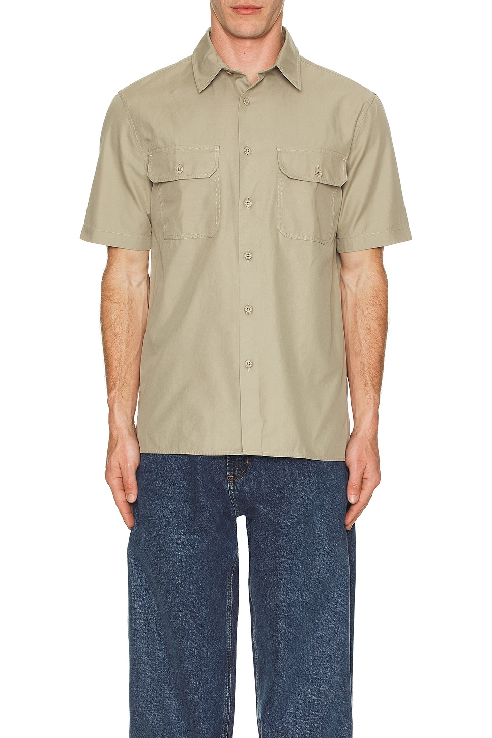 Image 1 of NILI LOTAN Alvaro Shirt in Taupe Grey