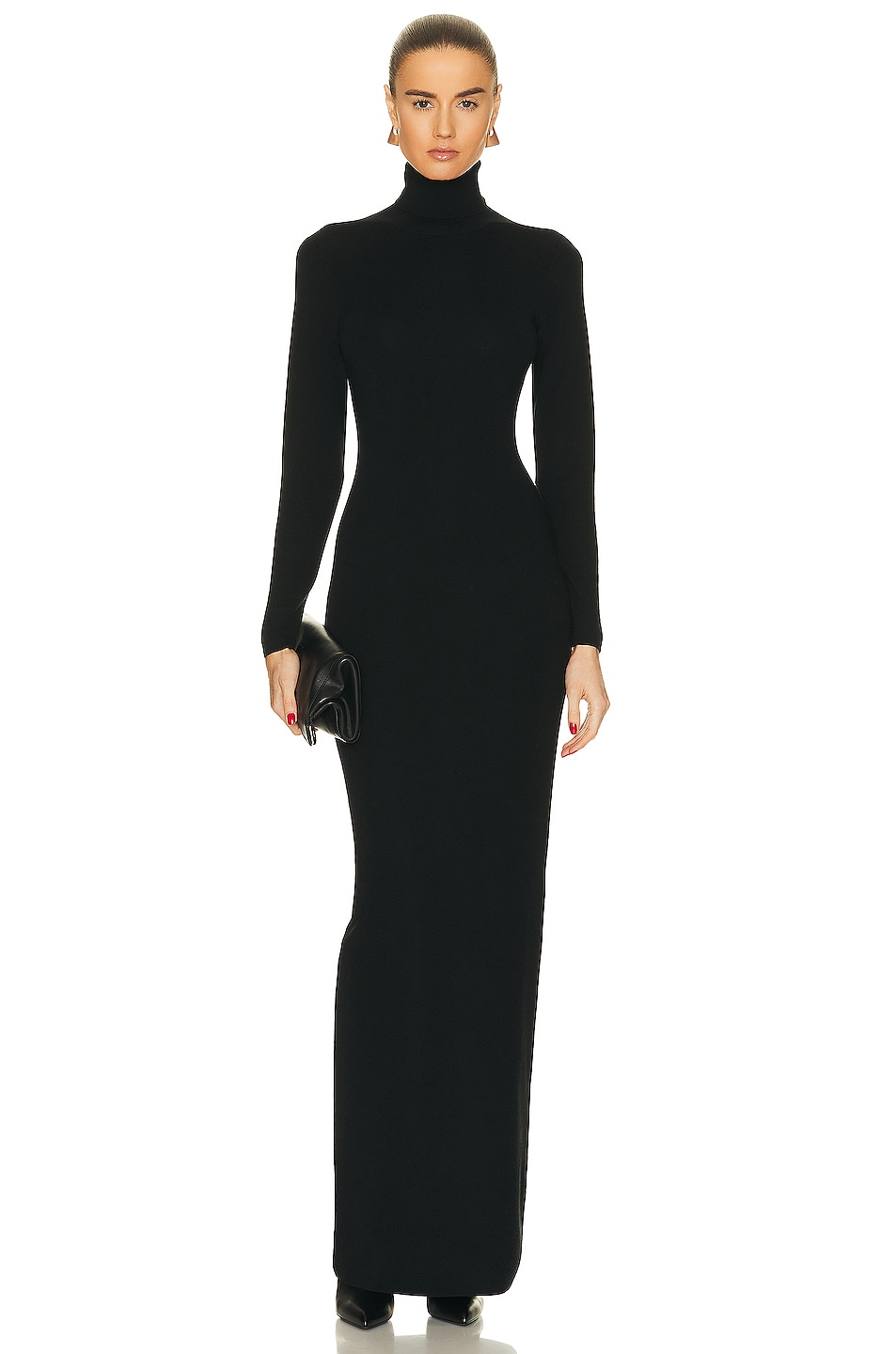 NILI LOTAN Jo Cashmere Dress in Black | FWRD