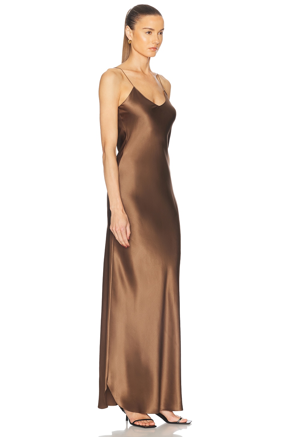 Nili Lotan Cami Gown In Taupe