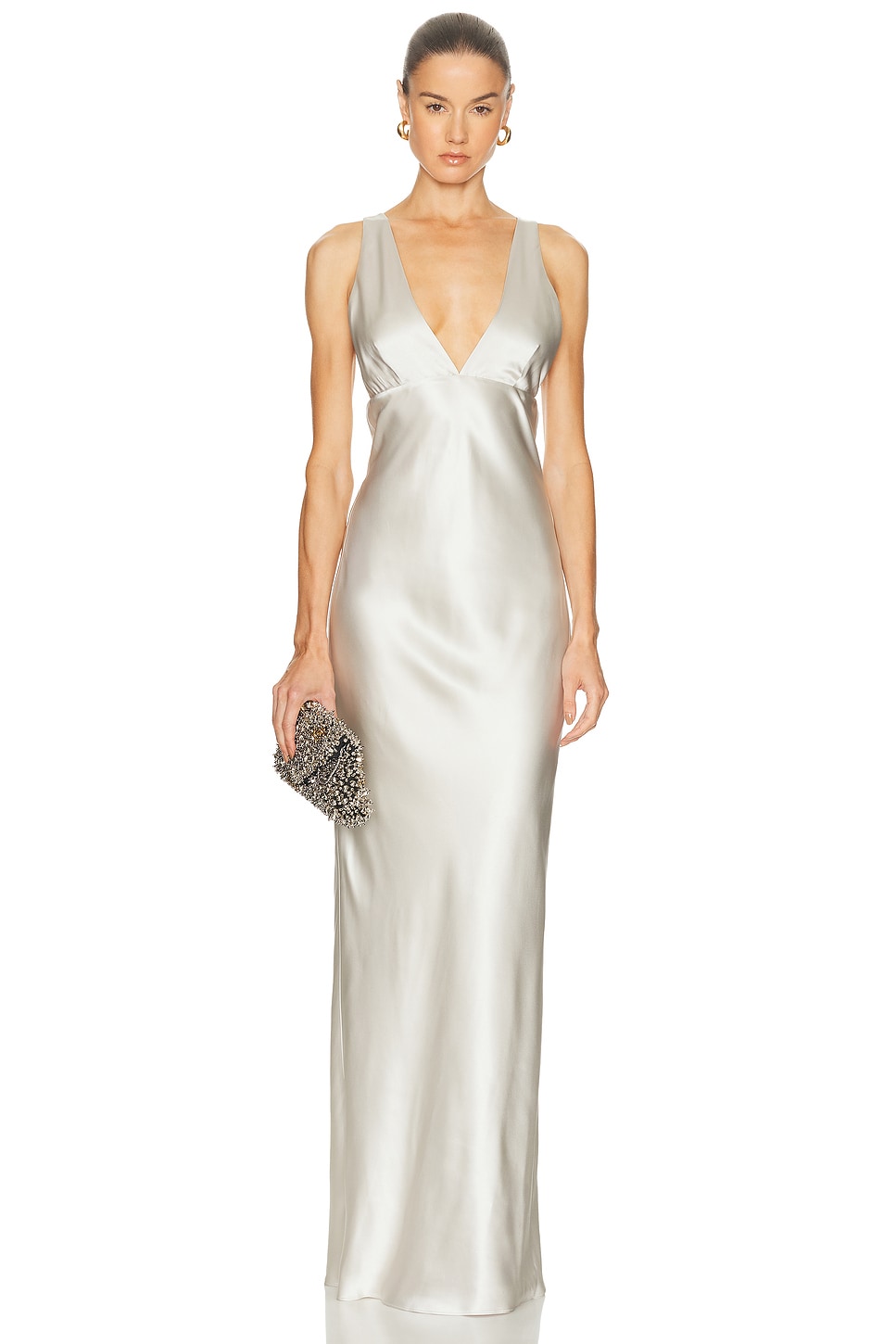 Image 1 of NILI LOTAN Bionca Dress in Pearl