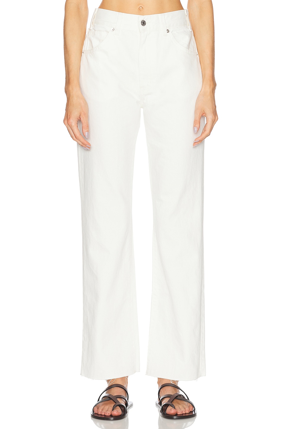 Image 1 of NILI LOTAN Calla Straight Leg in Cream