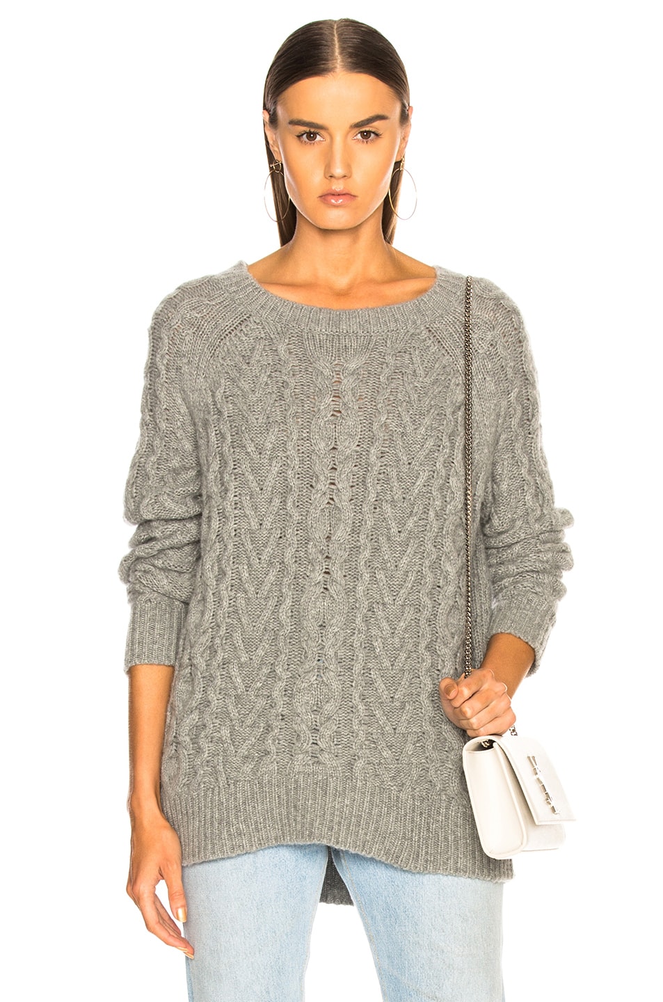 Image 1 of NILI LOTAN Arienne Sweater in Medium Grey Melange