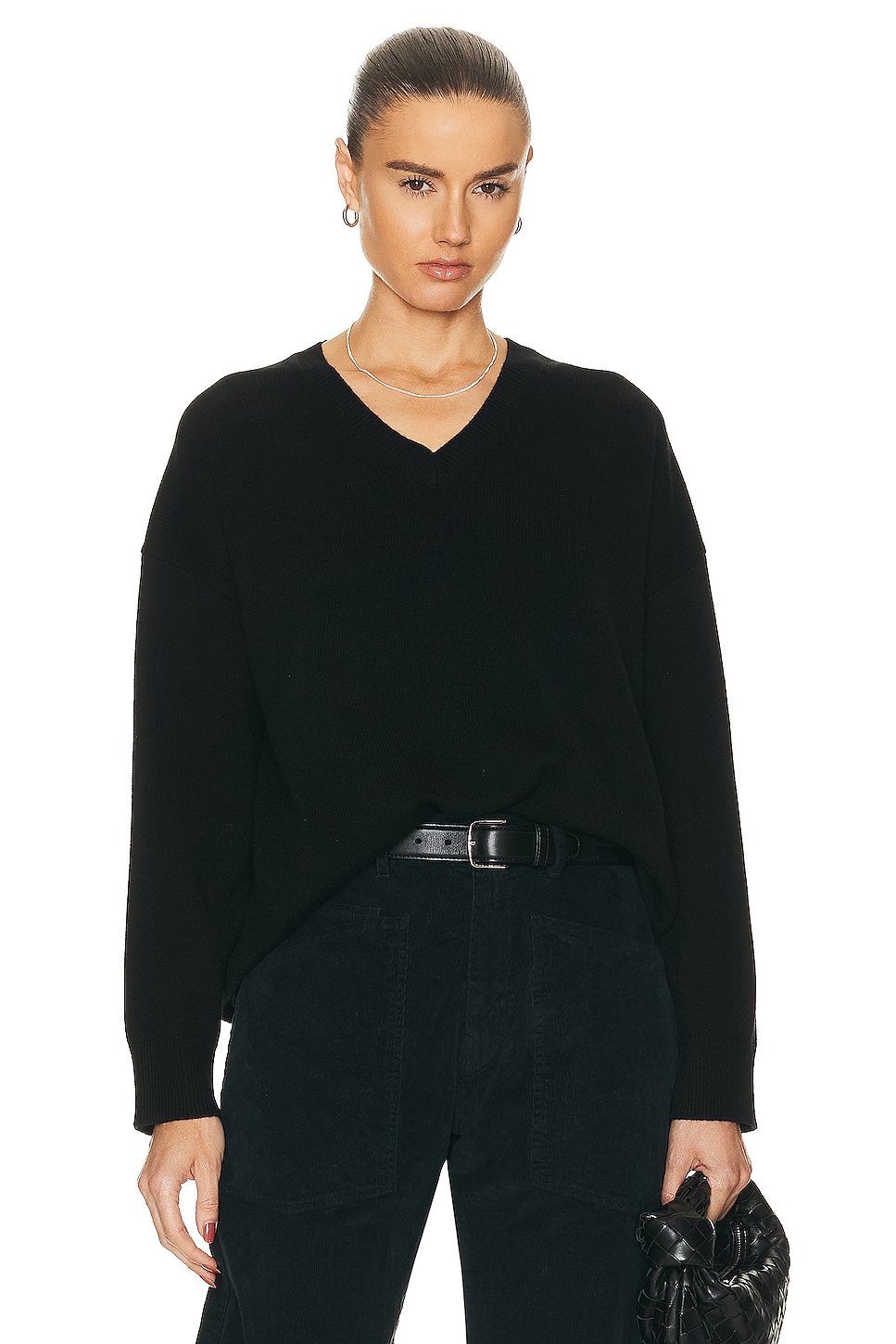 Image 1 of NILI LOTAN Shagen Sweater in Black