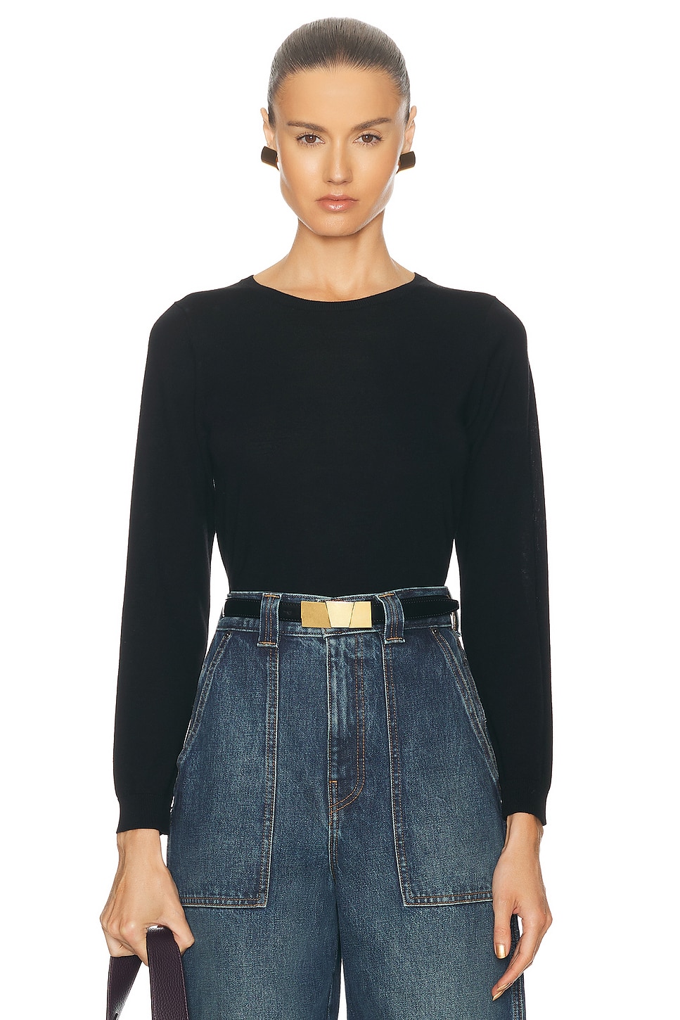 Image 1 of NILI LOTAN Oriana Sweater in Black