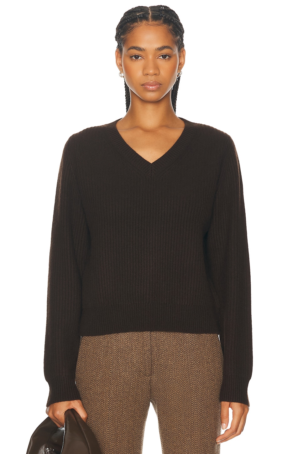 Image 1 of NILI LOTAN Korina Sweater in Espresso