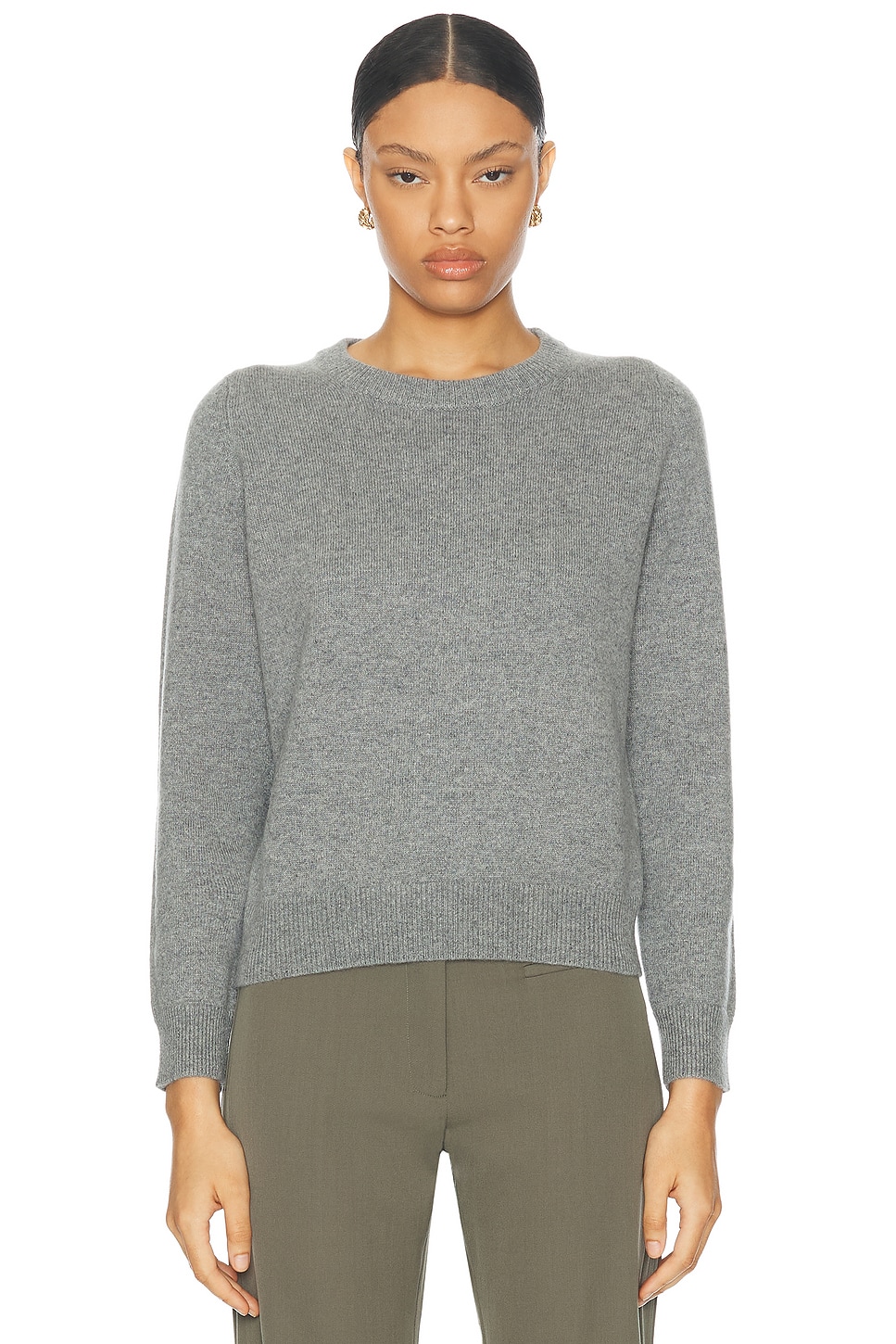 Shop Nili Lotan Nora Sweater In Medium Grey Melange