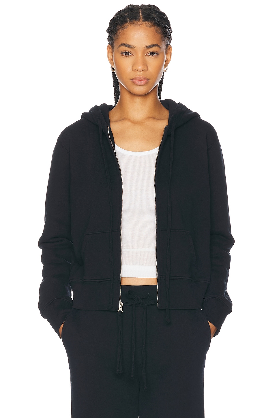 Callie Zip Up Hoodie in Navy