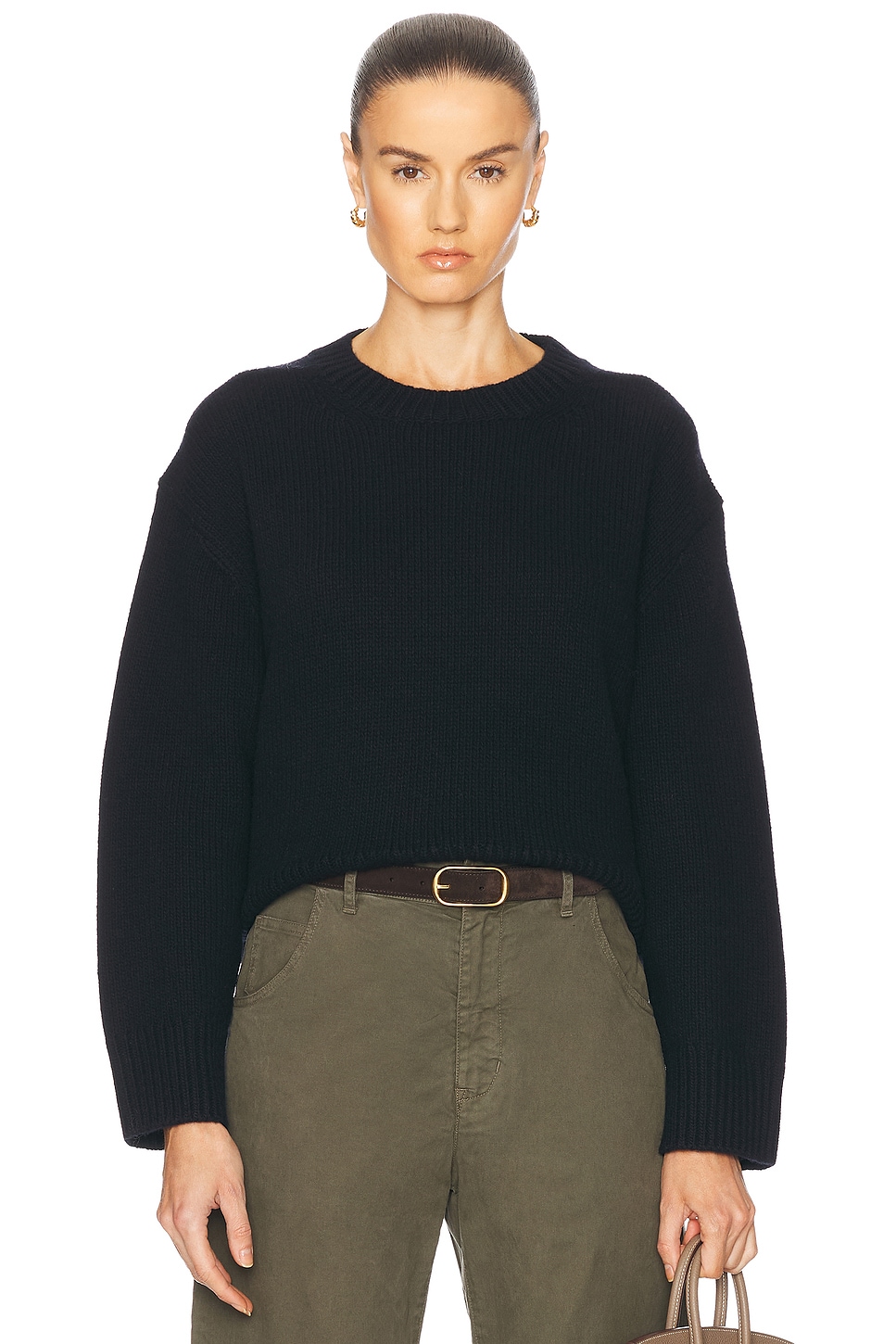 Image 1 of NILI LOTAN Haisley Sweater in Dark Navy