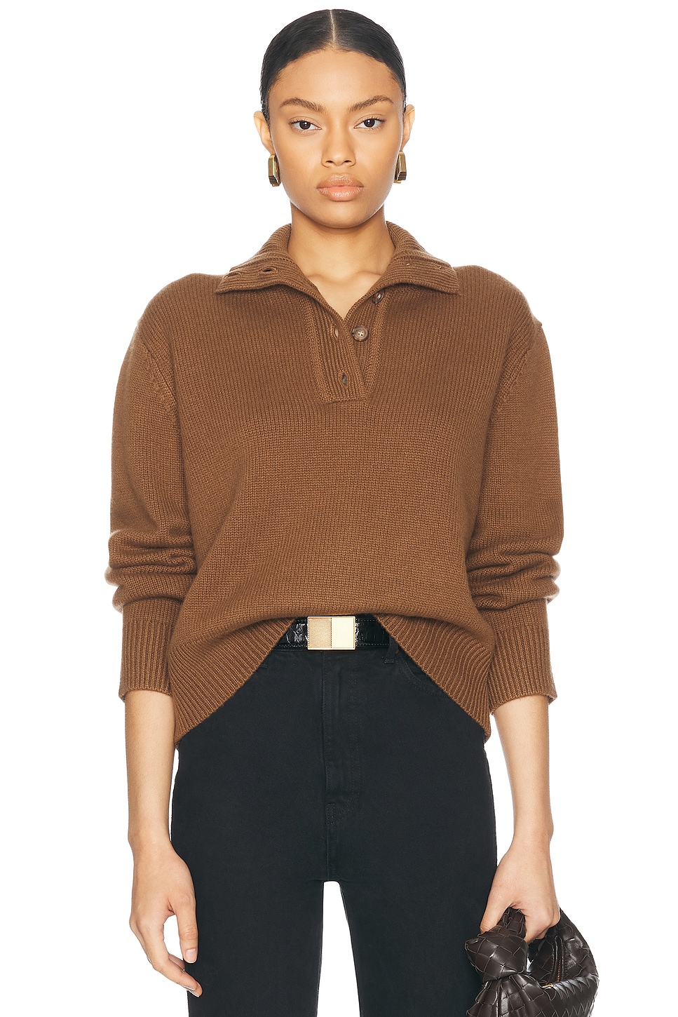 Image 1 of NILI LOTAN Renata Sweater in Coffee