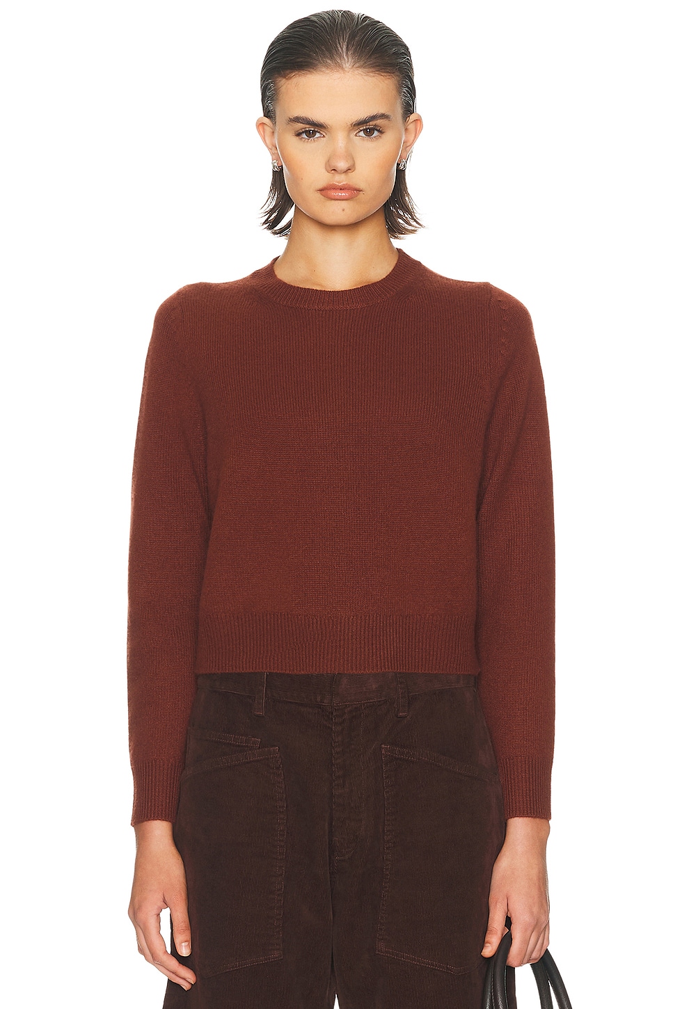 Nili Lotan Long Sleeve Sweater In Brown