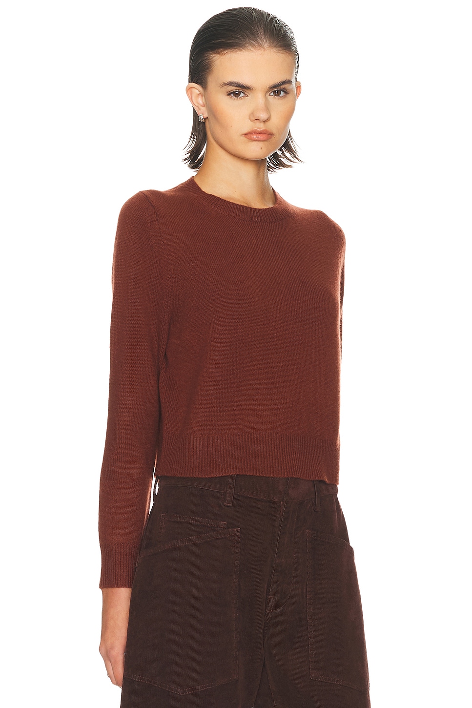 Nili Lotan Long Sleeve Sweater In Brown