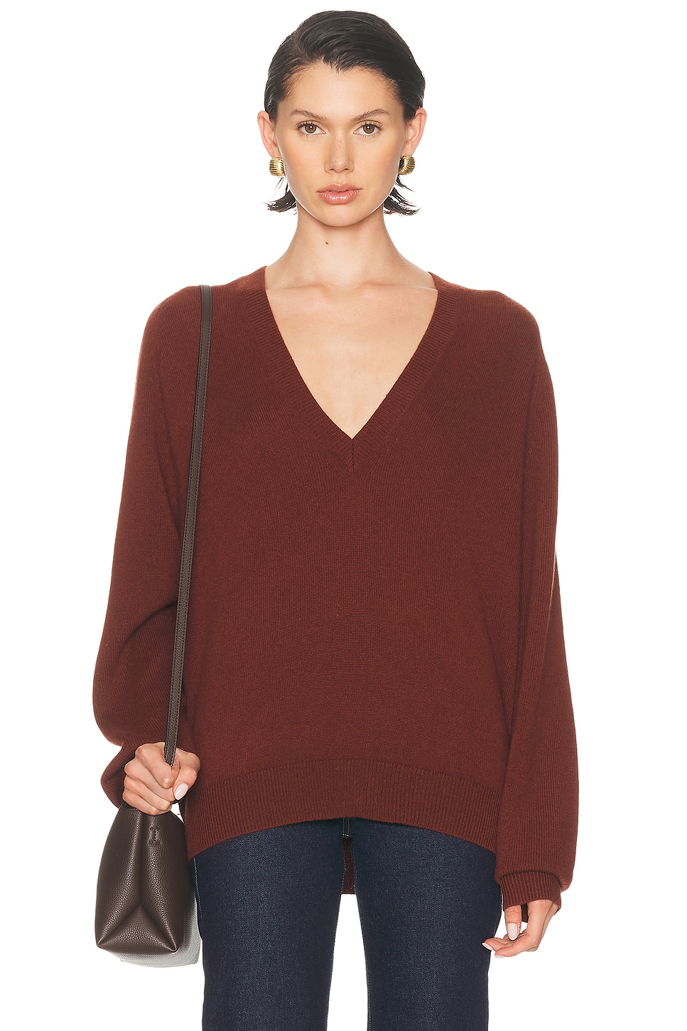 Nili Lotan Feron Sweater In Red