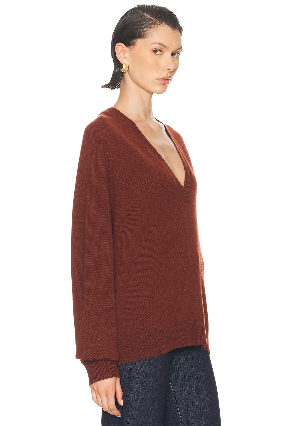 Nili Lotan Feron Sweater In Red