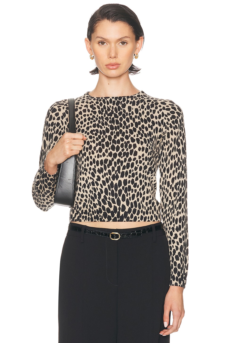 Nili Lotan Laevin Printed Sweater In Multi