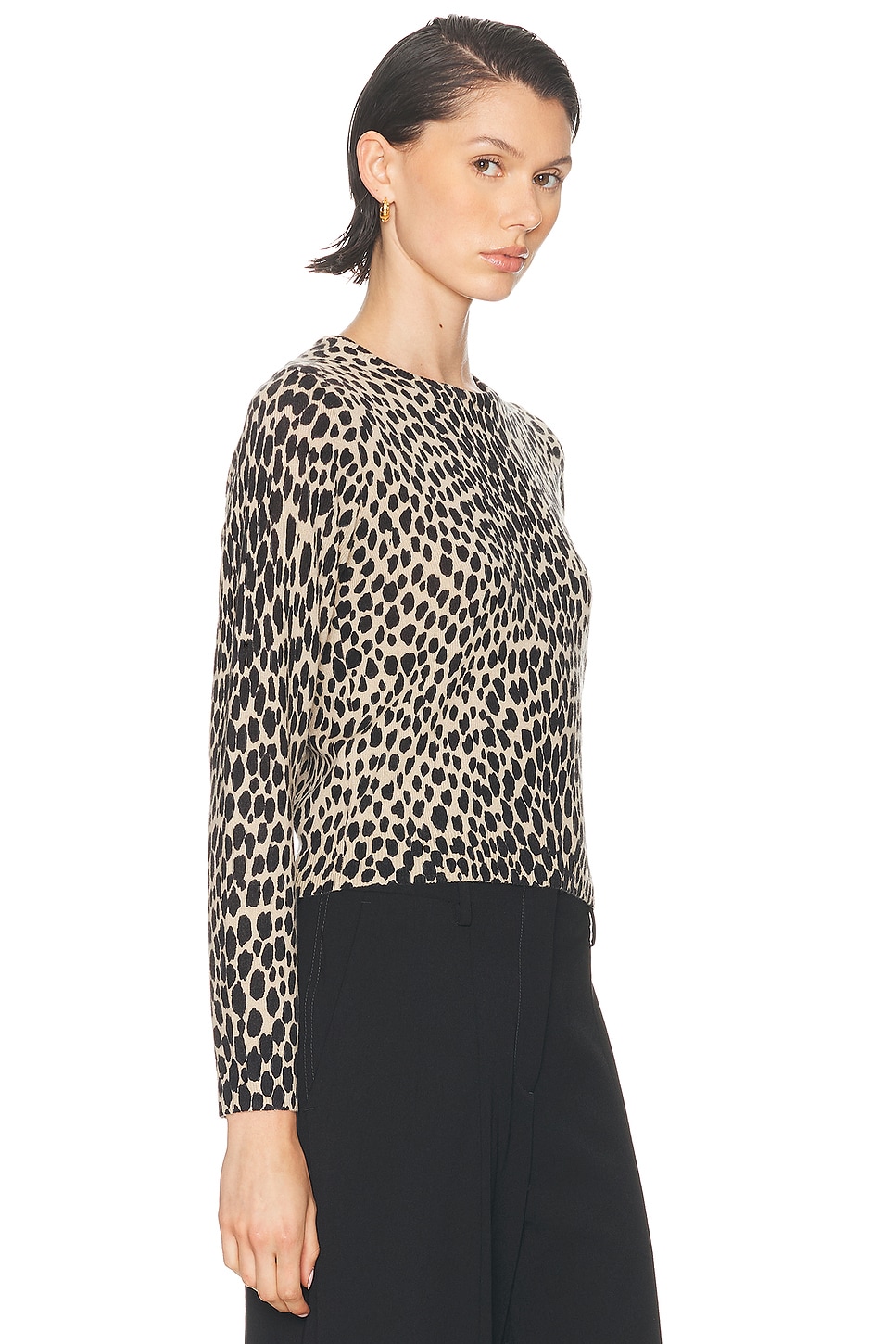 Nili Lotan Laevin Printed Sweater In Multi
