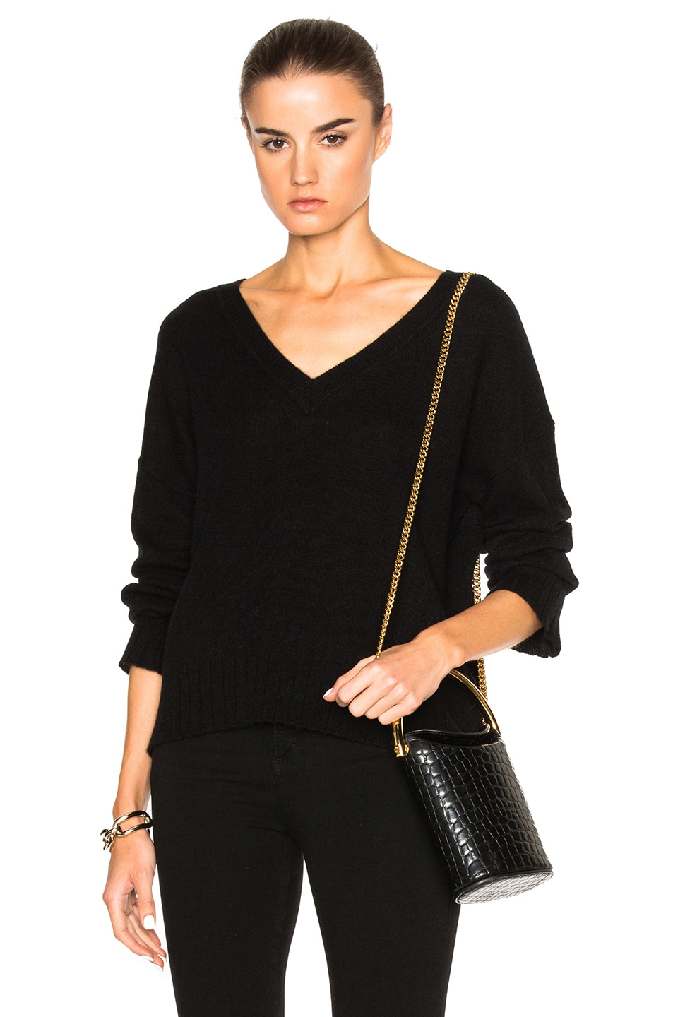 Image 1 of NILI LOTAN Gabrielle Sweater in Black