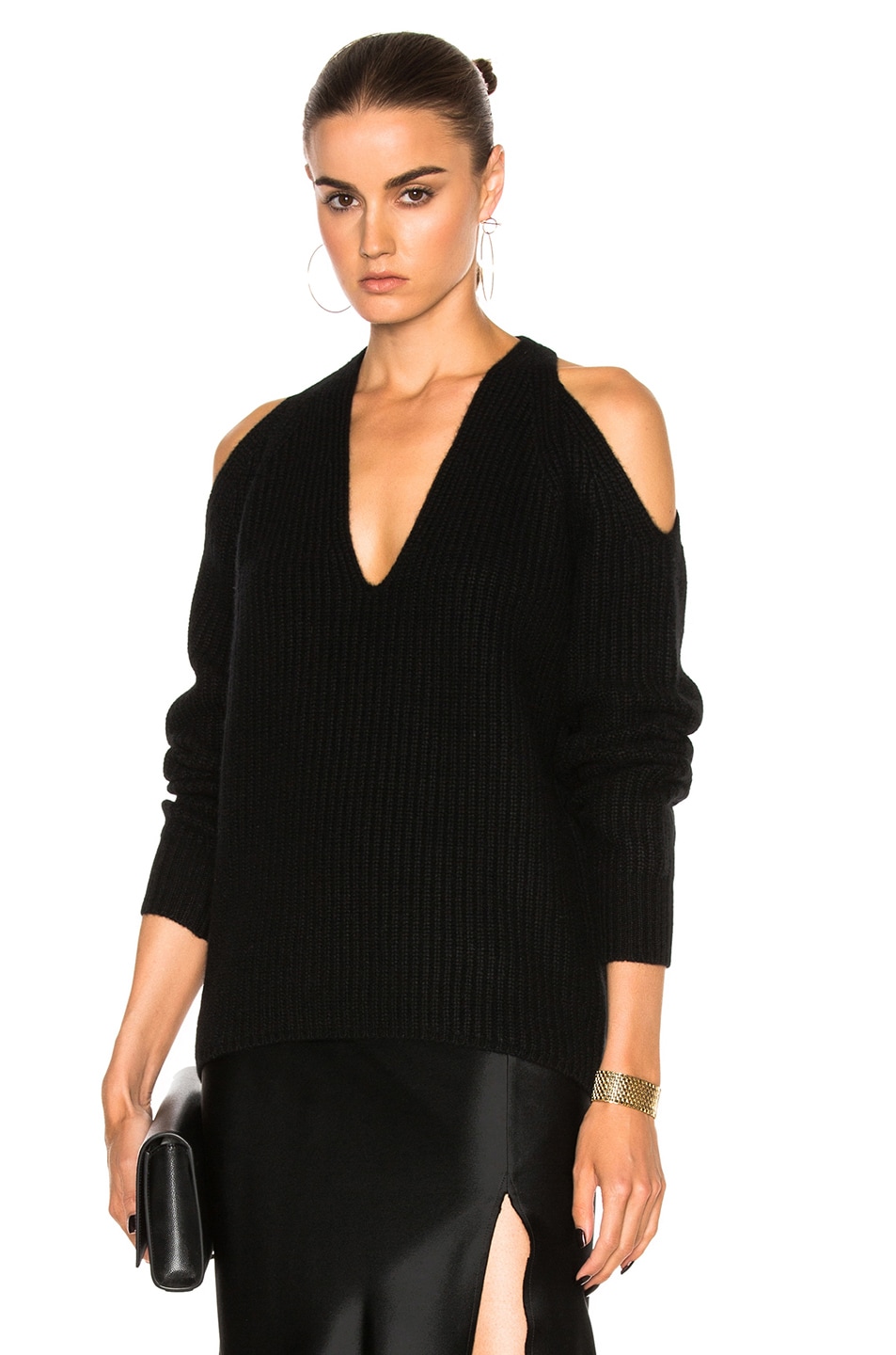 Image 1 of NILI LOTAN Cashmere Celeste Sweater in Black