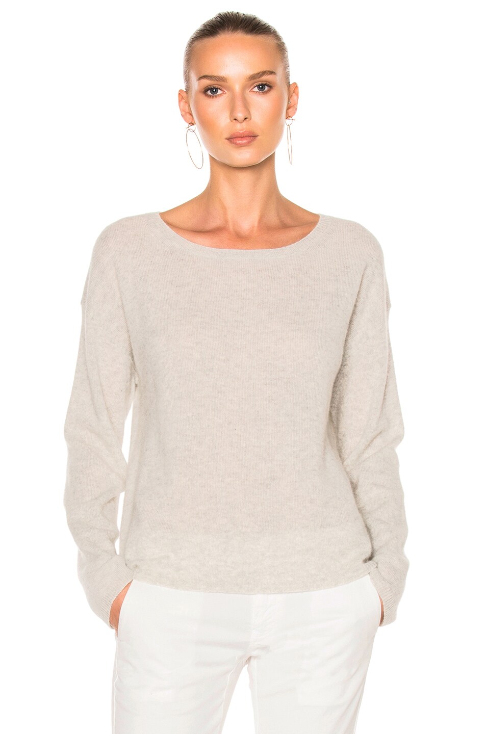 Image 1 of NILI LOTAN Rylie Sweater in Light Gray Melange