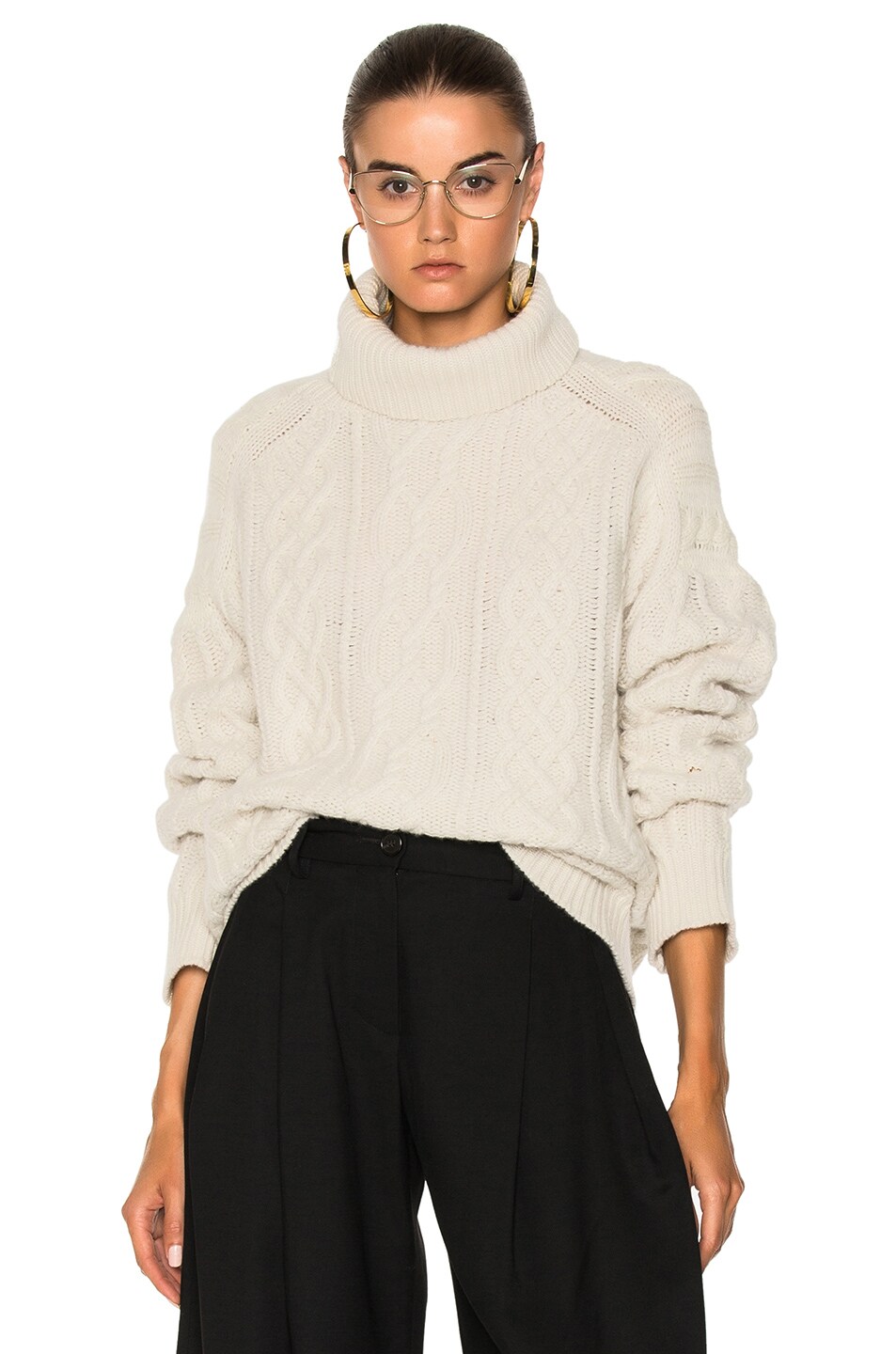 Image 1 of NILI LOTAN Cecil Sweater in Ivory