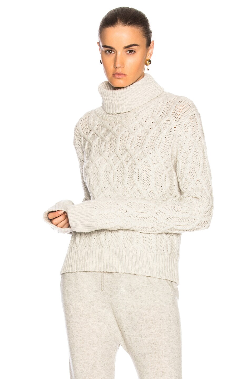 Image 1 of NILI LOTAN Norah Sweater in Light Grey Melange