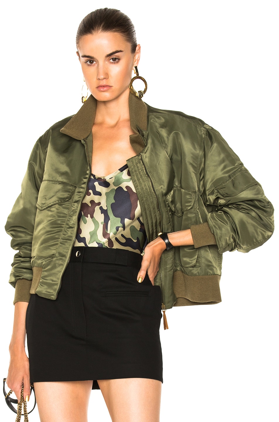 Image 1 of NILI LOTAN McGuire Jacket in Army Green