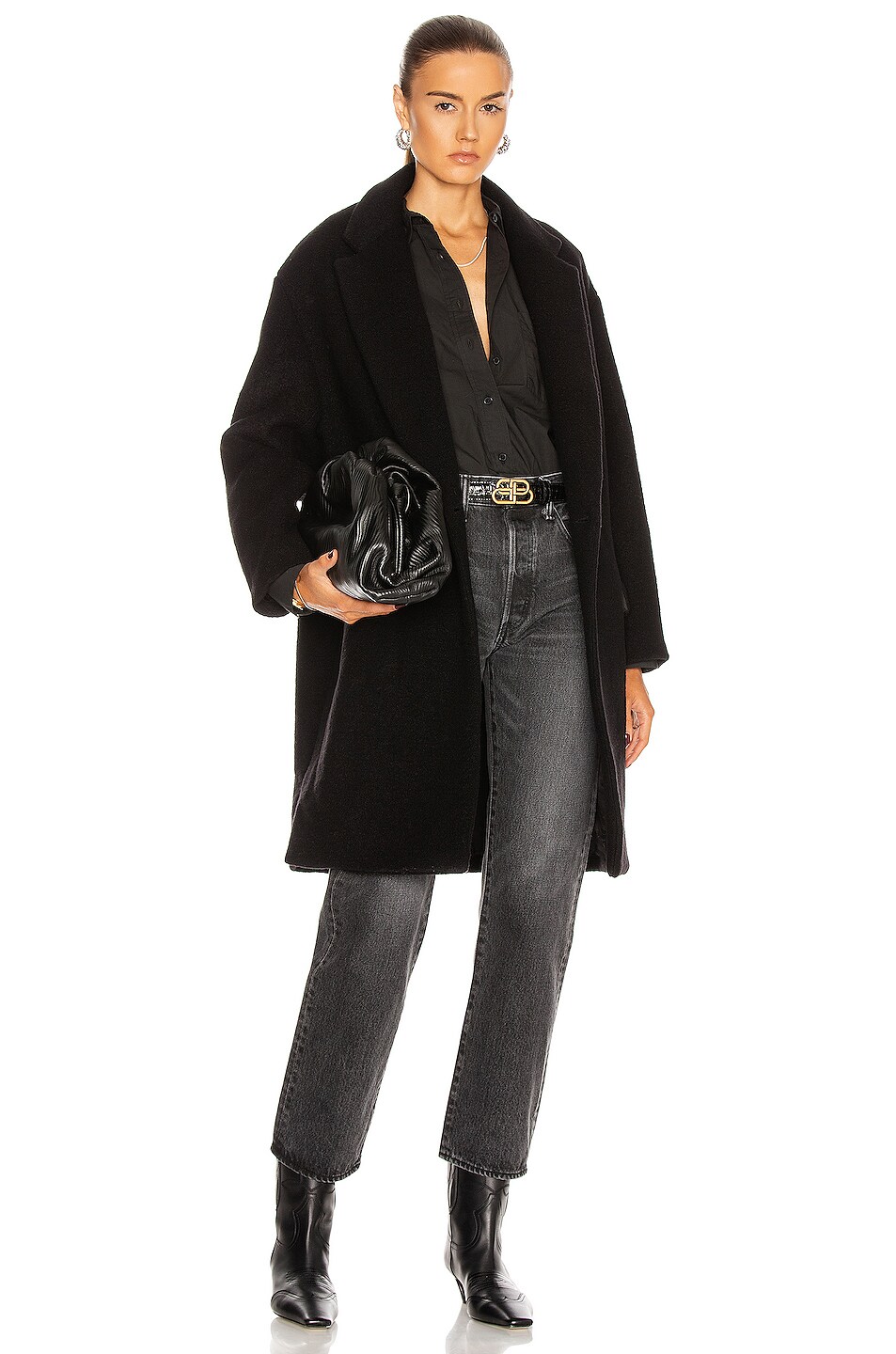 Image 1 of NILI LOTAN Dylan Coat in Black