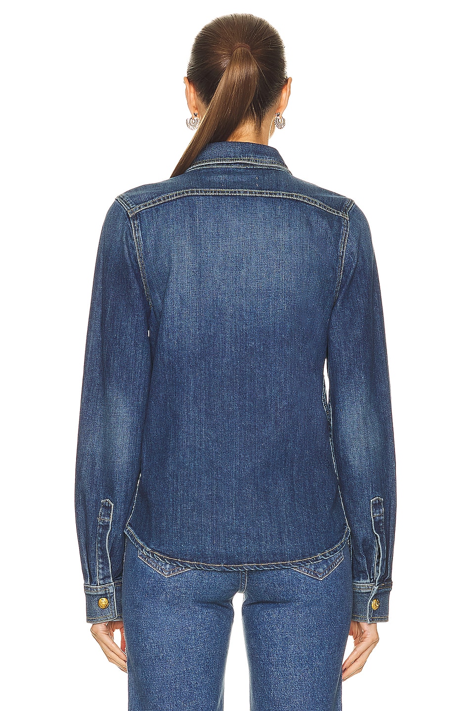 NILI LOTAN Olympe Jacket in Classic Wash | FWRD