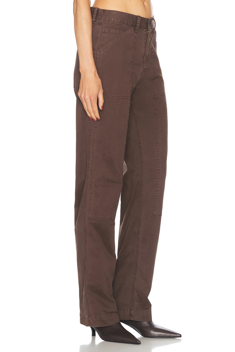 Shop Nili Lotan Tibault Pant In Wood