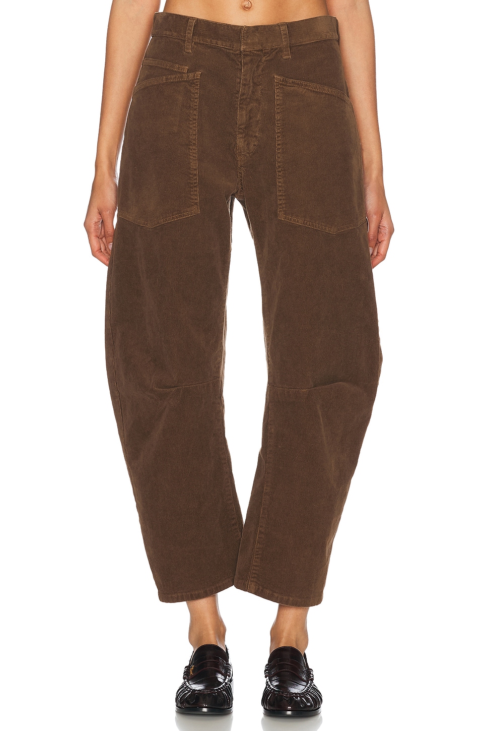 Image 1 of NILI LOTAN Shon Pant in Cigar Brown