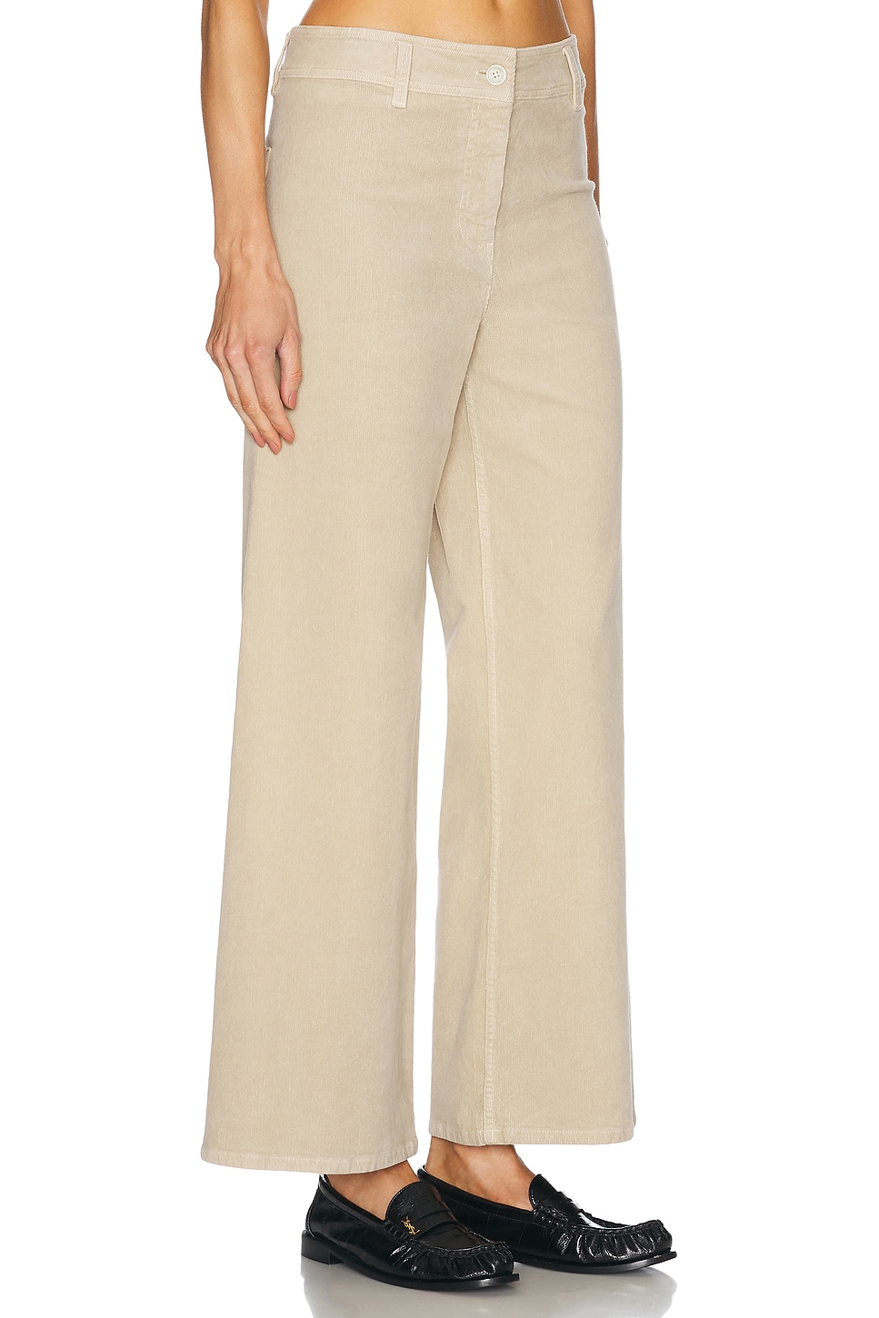 Shop Nili Lotan Megan Pant In Ecru