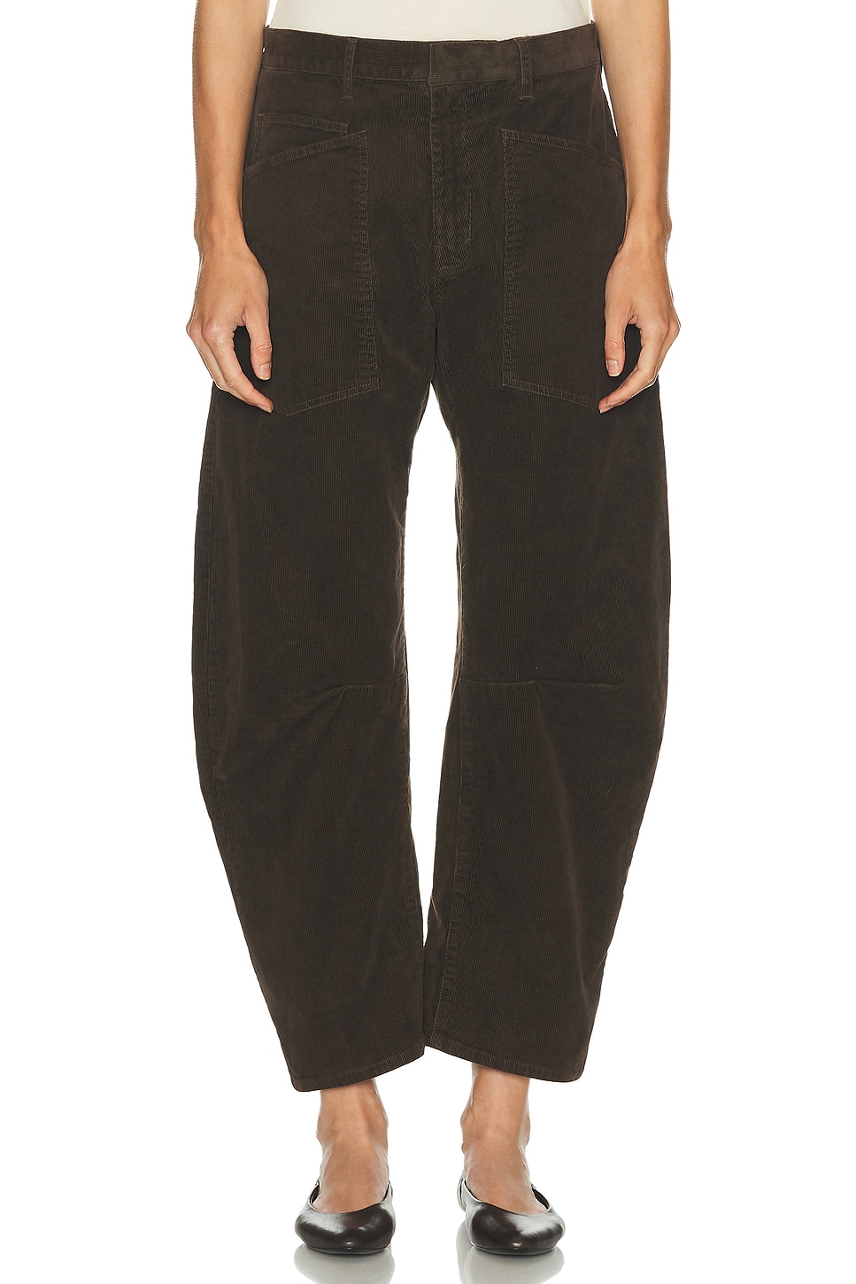 Image 1 of NILI LOTAN Shon Pant in Chocolate Brown