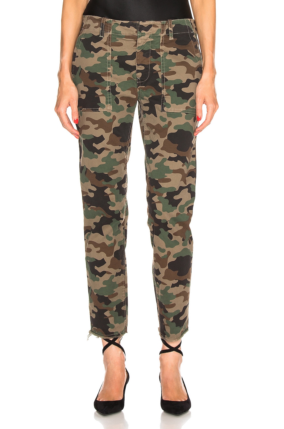 Image 1 of NILI LOTAN Jenna Pant in Coyote Brown Camouflage