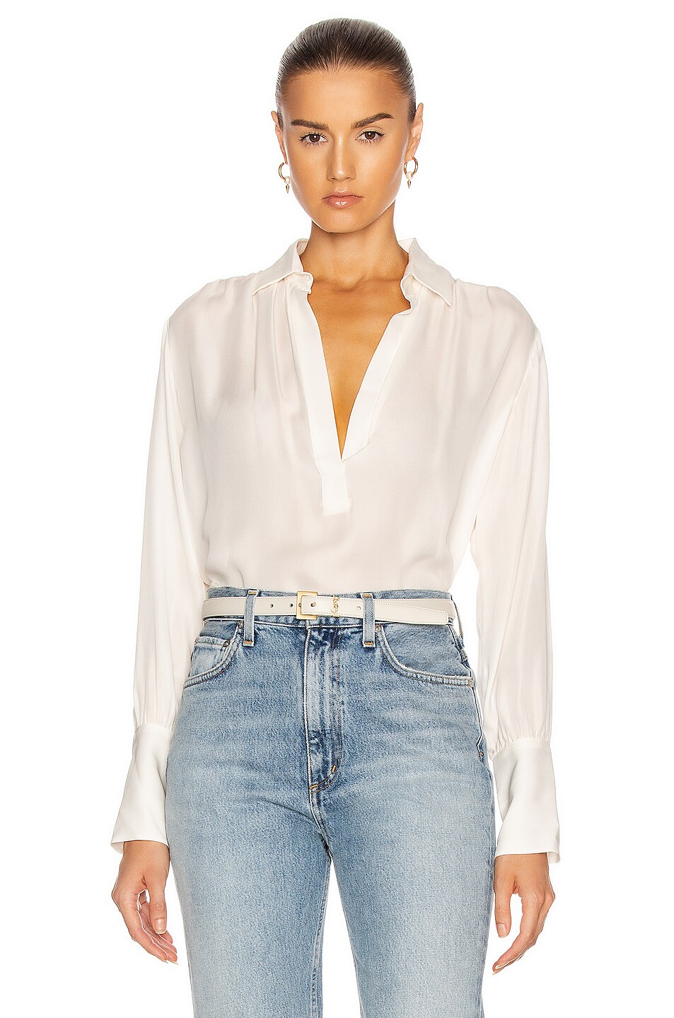Image 1 of NILI LOTAN Colleen Top in Ivory