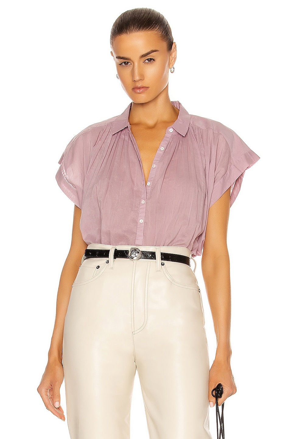 Image 1 of NILI LOTAN Normandy Blouse in Lilac
