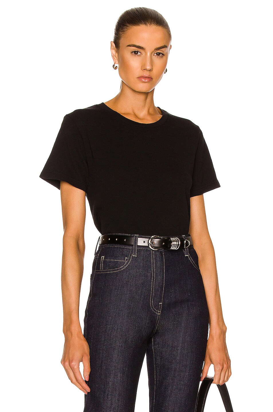 Image 1 of NILI LOTAN Corinne T-Shirt in Washed Black