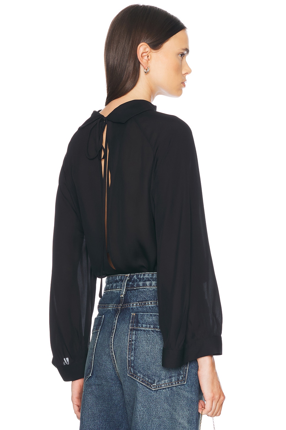 Shop Nili Lotan Elianna Top In Black