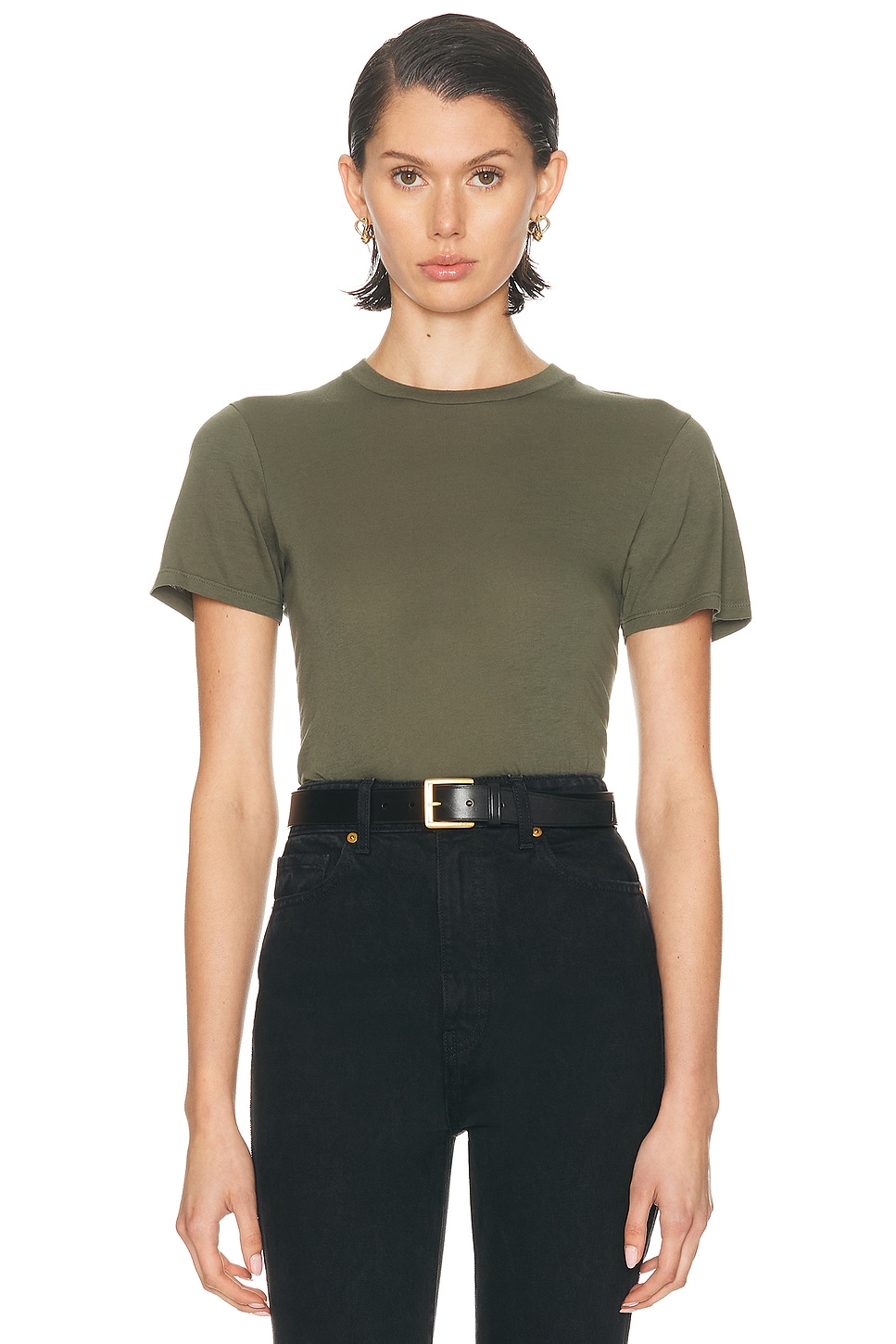 Image 1 of NILI LOTAN Mariela Crewneck Top in Clover
